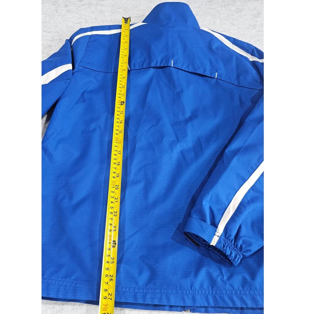 Adidas Windbreaker Jacket, Team, Mesh Lined, Blue White, Womens  Sz XL - Picture 5 of 8